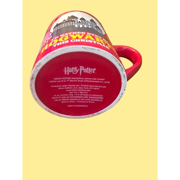 Harry Potter I’d Rather Stay At Hogwarts Christmas Coffee Mug Collectible Movie - Picture 5 of 7